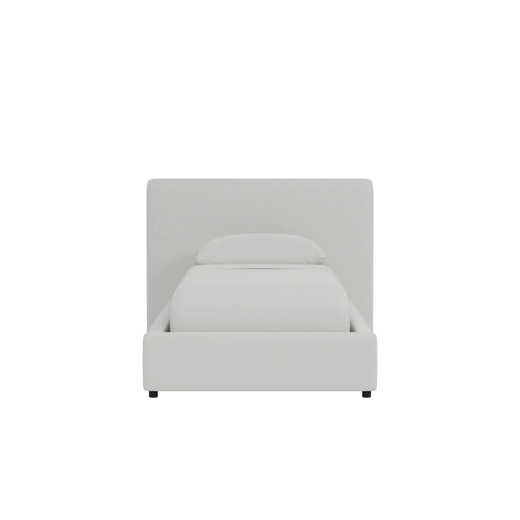 Grayton Linen Light Beige 44" Upholstered Platform Bed Grayton Linen Light Beige 44" Upholstered Platform Bed