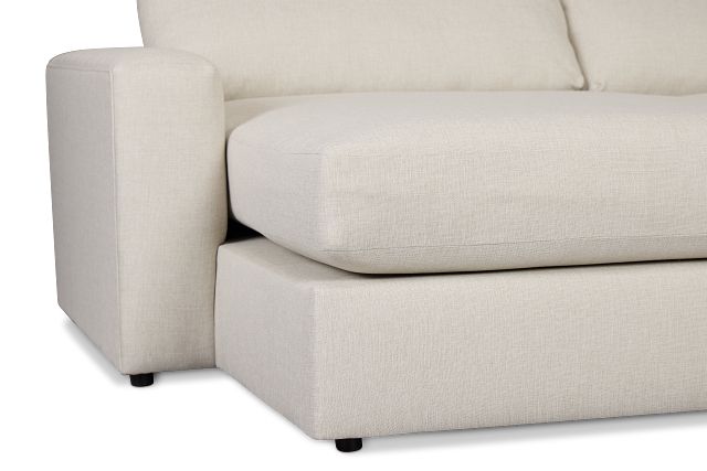 Brantley Light Beige Fabric Small Right Chaise Sectional