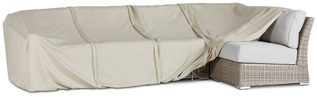 Khaki 5 Piece Outdoor Sectional Cover (1)