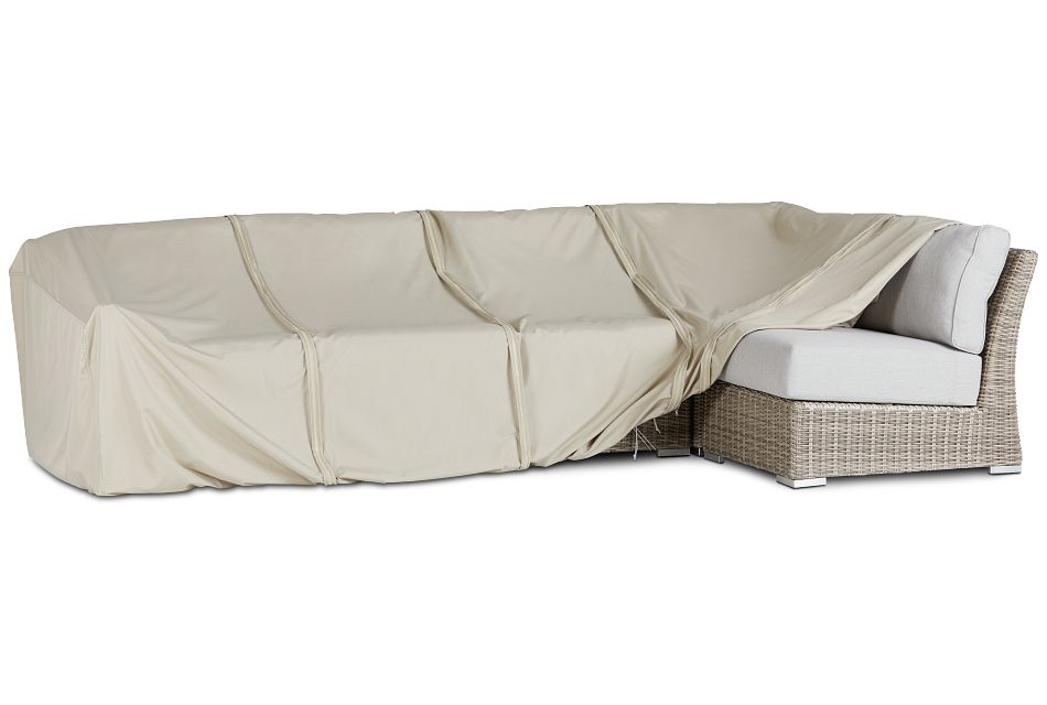 Khaki 5 Piece Outdoor Sectional Cover