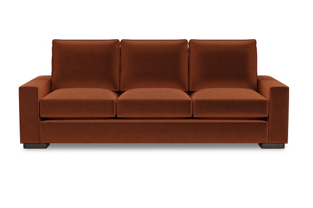 Edgewater Joya Orange 96" Sofa W/ 3 Cushions (1)