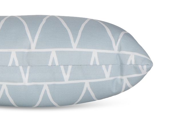 Terrain Light Blue Lumbar Indoor/outdoor Accent Pillow