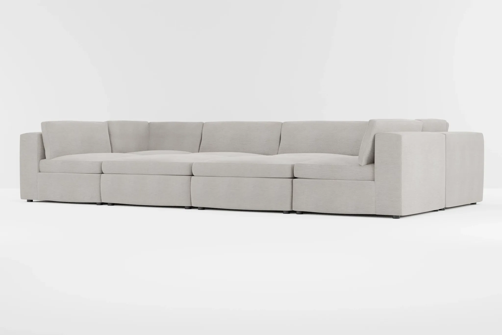 Destin Maguire Pewter Fabric 8-piece Pit Sectional