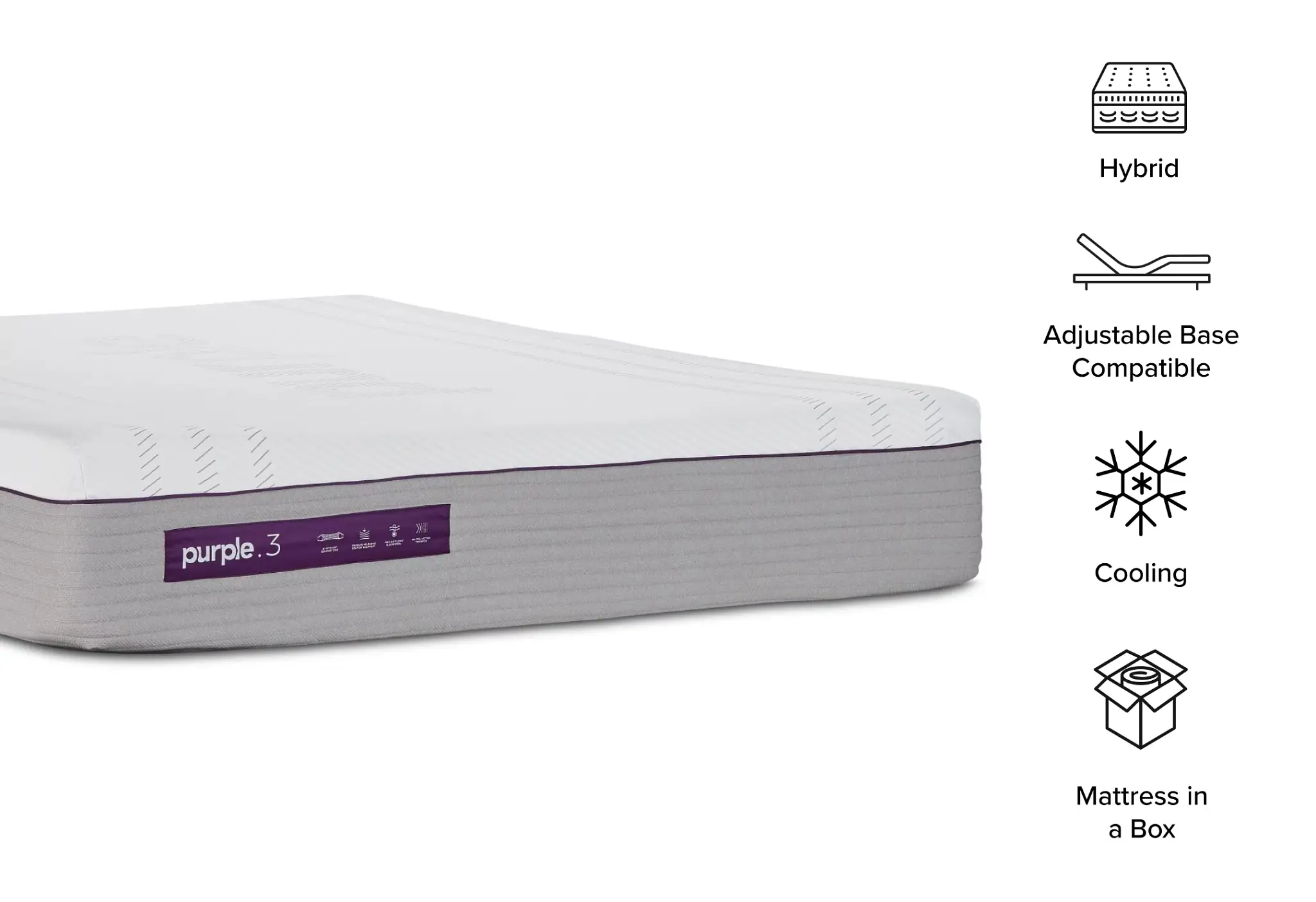 Purple Premier 3 Hybrid Mattress Purple Premier 3 Hybrid Mattress