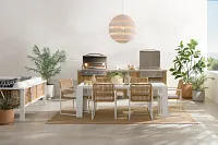 Sunrise White 86" Rectangular Table