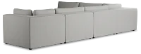 Destin Sutton Gray Fabric 6-piece Modular Sectional