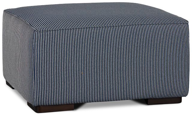 Lucy Navy Fabric Cocktail Ottoman