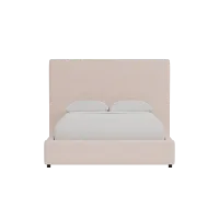 Grayton Joya Light Pink 54" Upholstered Platform Bed