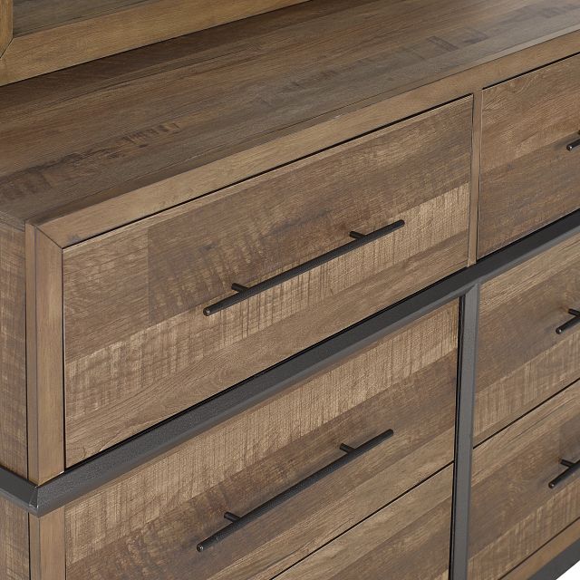 Boulder Mid Tone Dresser & Mirror