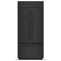 Kitchenaid 536 Series Black 36" Built In Bottom Freezer Refrigerator