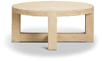 Clarisa Light Tone Round Coffee Table