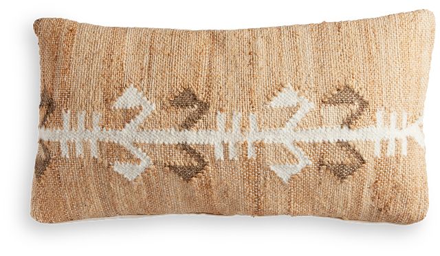 Butan Light Brown Lumbar Accent Pillow