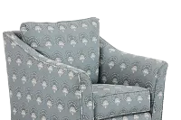 Chantilly Blue Fabric Accent Chair