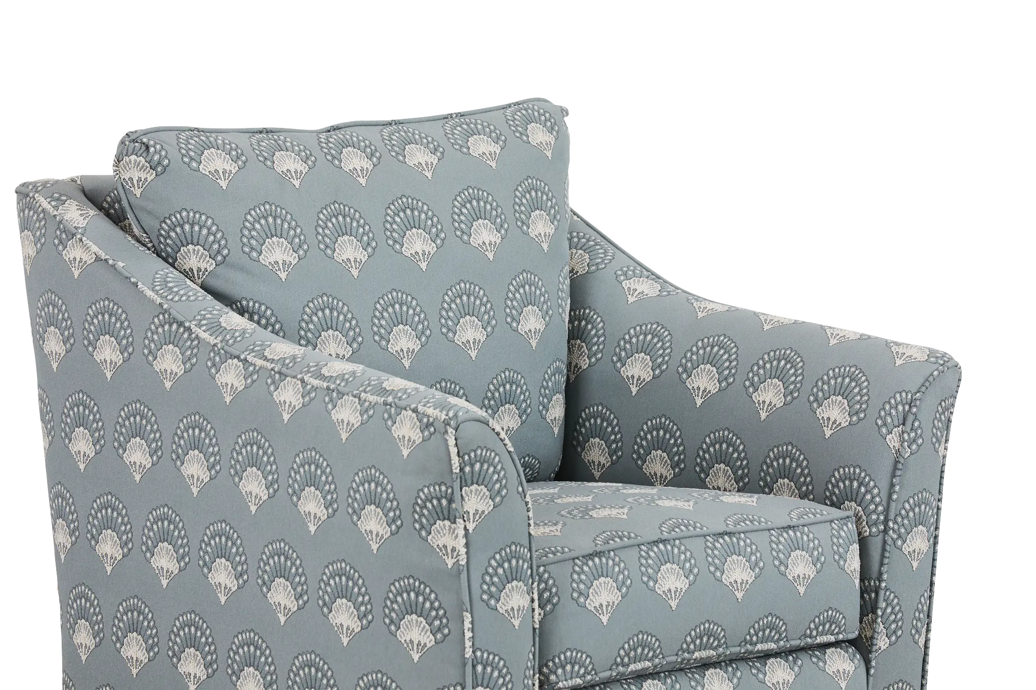 Chantilly Blue Fabric Accent Chair Chantilly Blue Fabric Accent Chair
