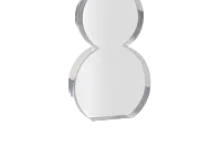 Snowman Clear Large Sculpture