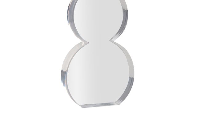 Snowman Clear Large Sculpture