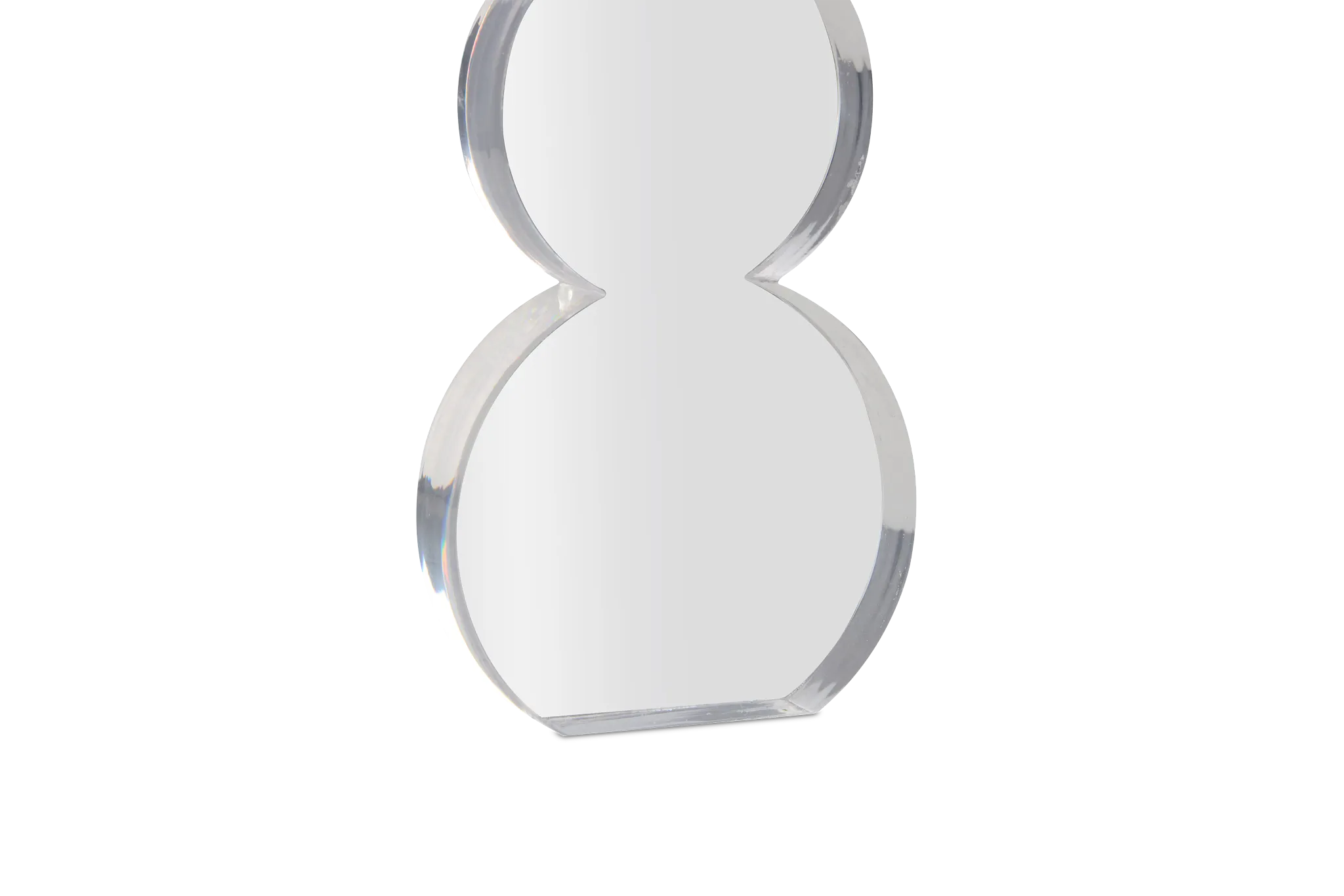 Snowman Clear Large Sculpture