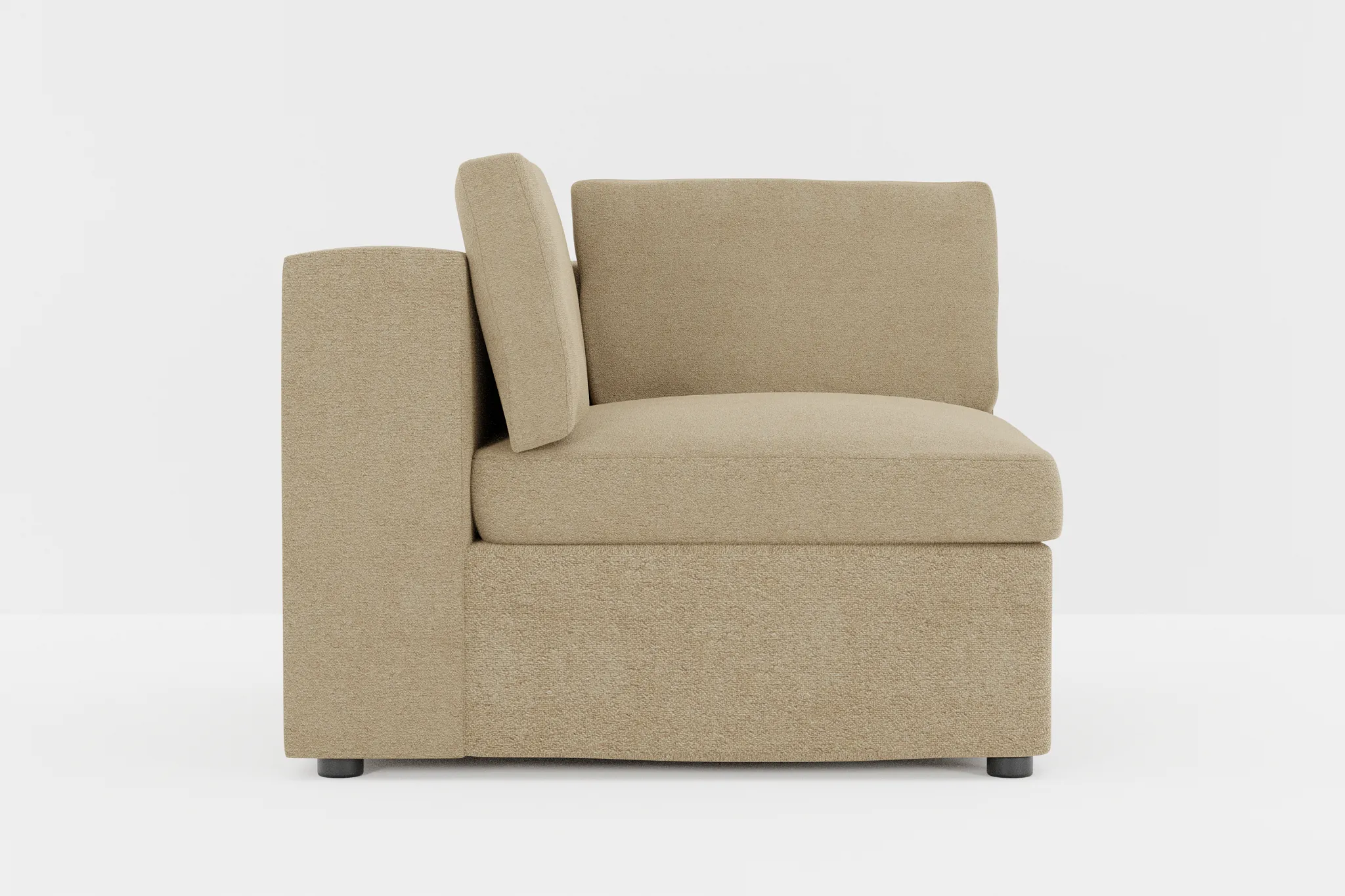 Destin Elite Taupe Fabric Corner Chair