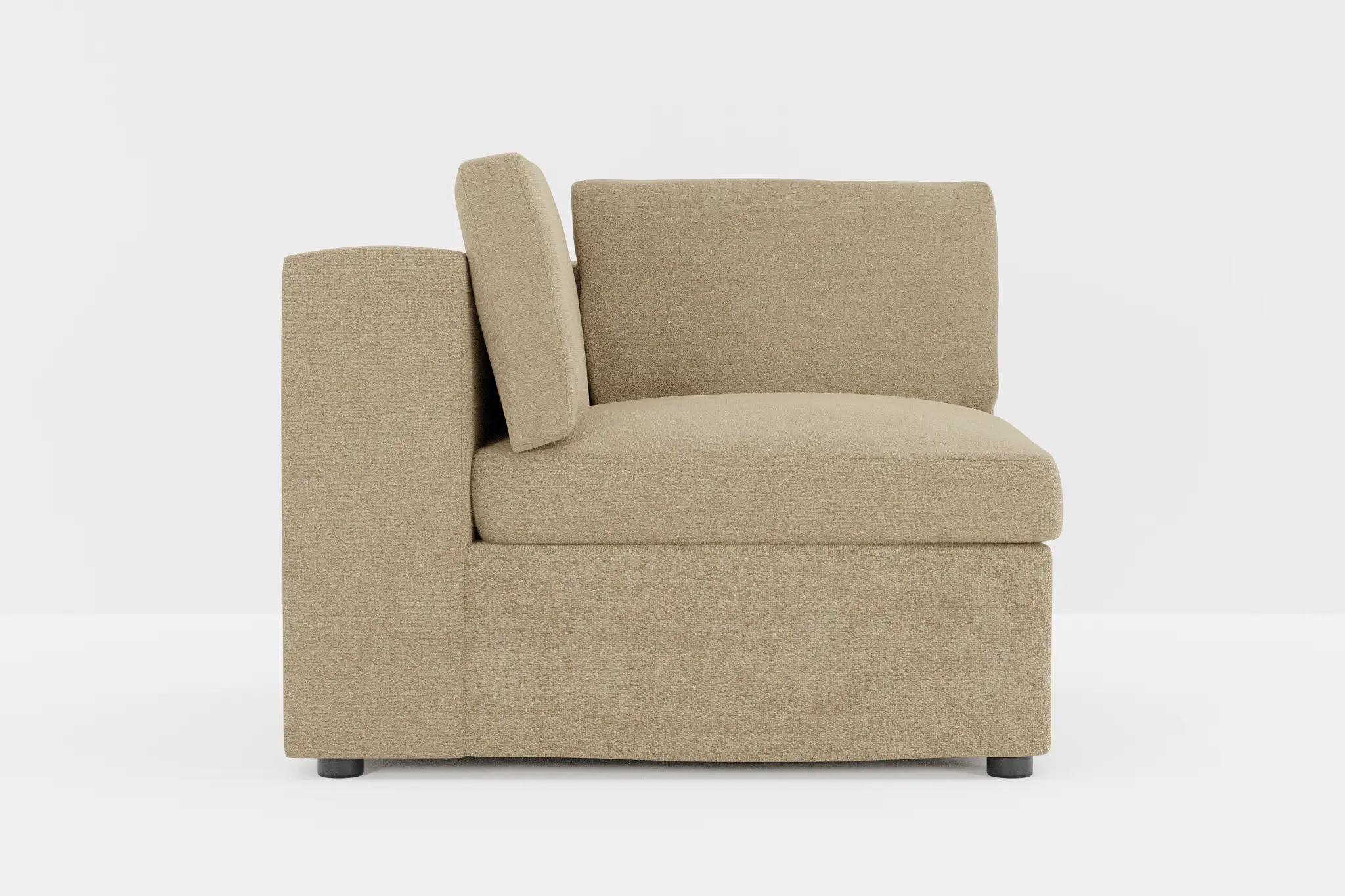 Destin Elite Taupe Fabric Corner Chair Destin Elite Taupe Fabric Corner Chair