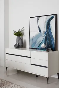 Oslo White Dresser