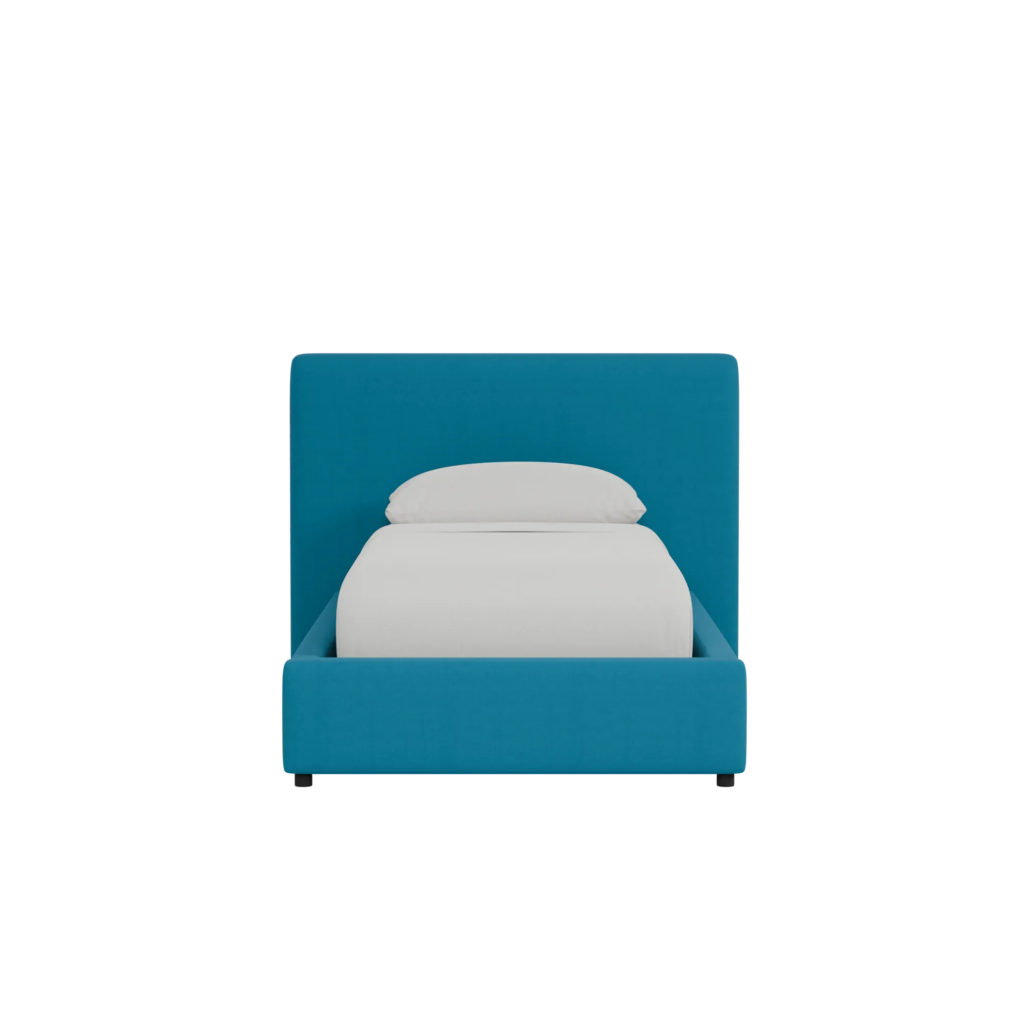 Grayton Sutton Blue 44" Upholstered Platform Bed