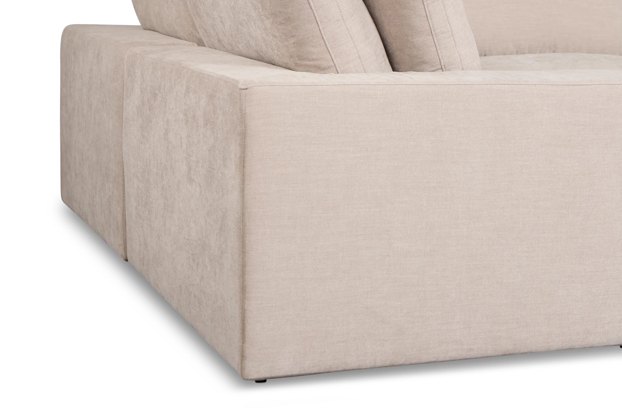 Breeze Taupe Fabric 6-piece Pit Sectional