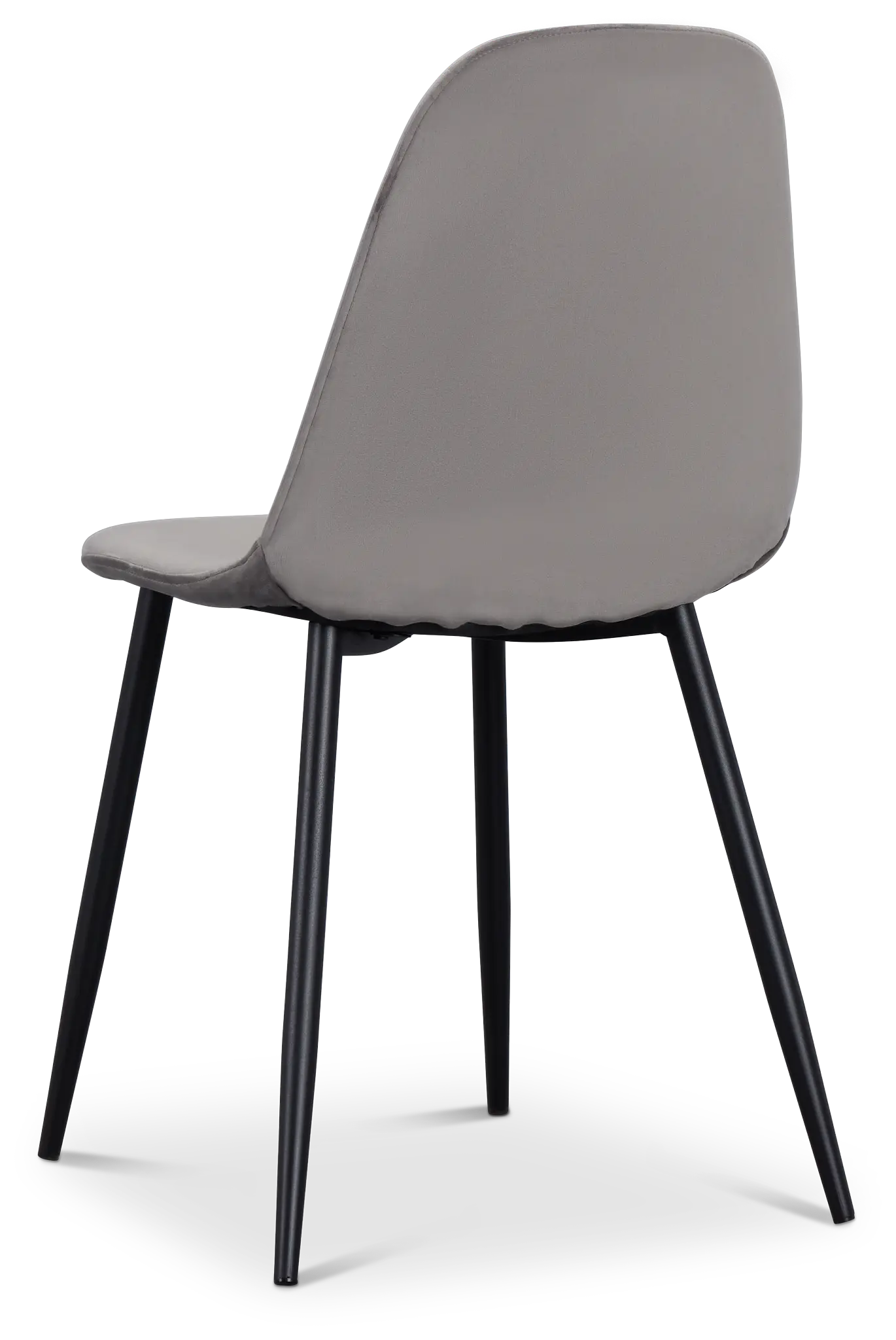 Havana Light Gray Velvet Upholstered Side Chair W/ Black Legs Havana Light Gray Velvet Upholstered Side Chair W/ Black Legs