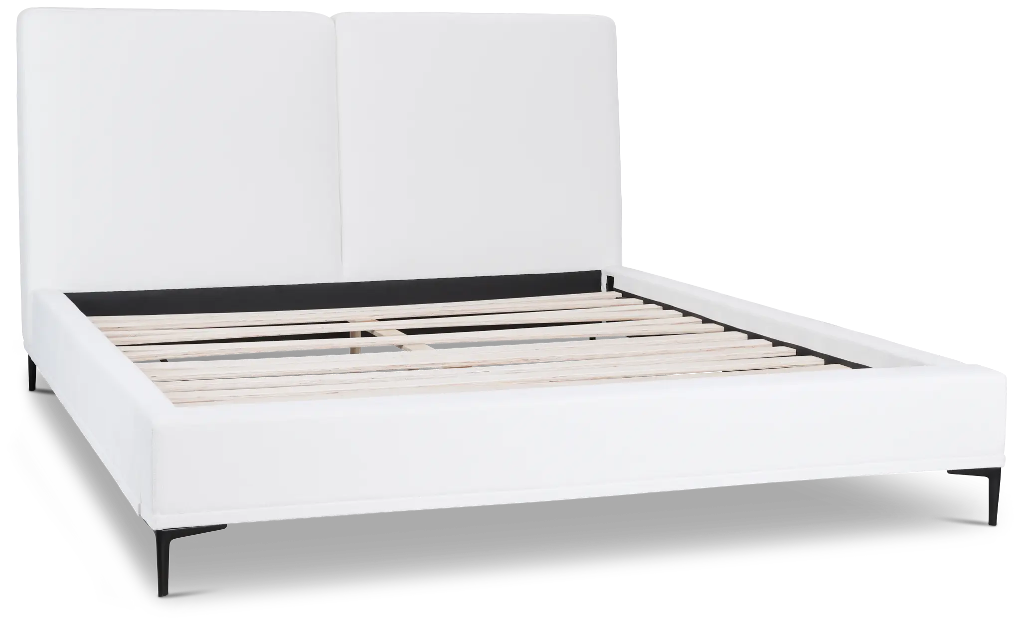 Emit Ivory Uph Panel Bed Emit Ivory Uph Panel Bed