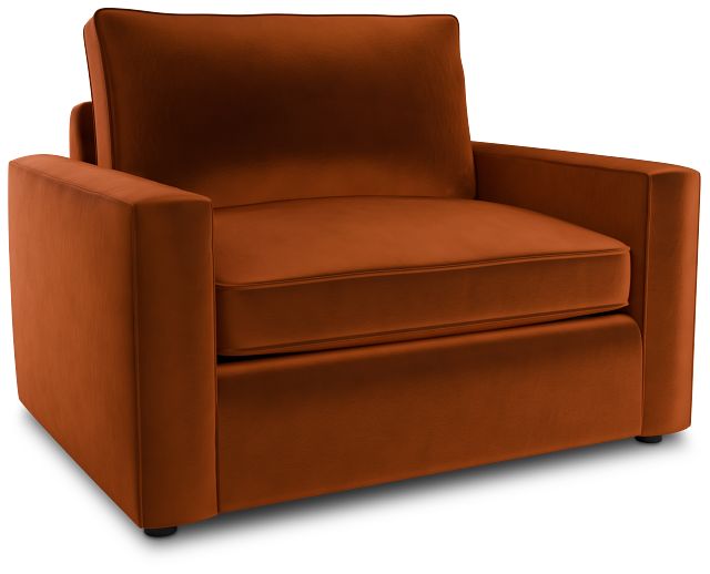 Siesta Joya Orange Fabric Memory Foam Sleeper
