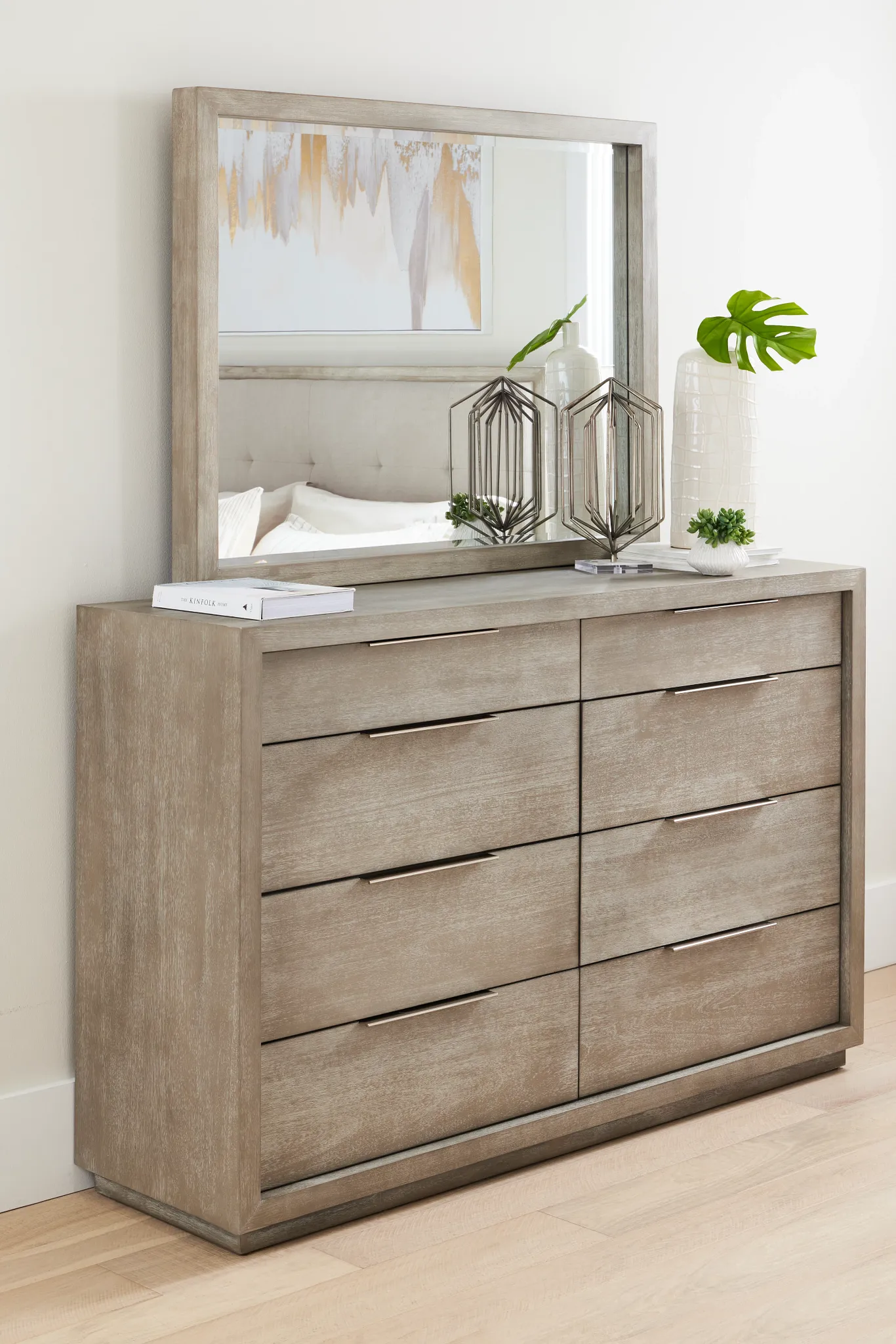 Madden Light Tone Wood Platform Bed