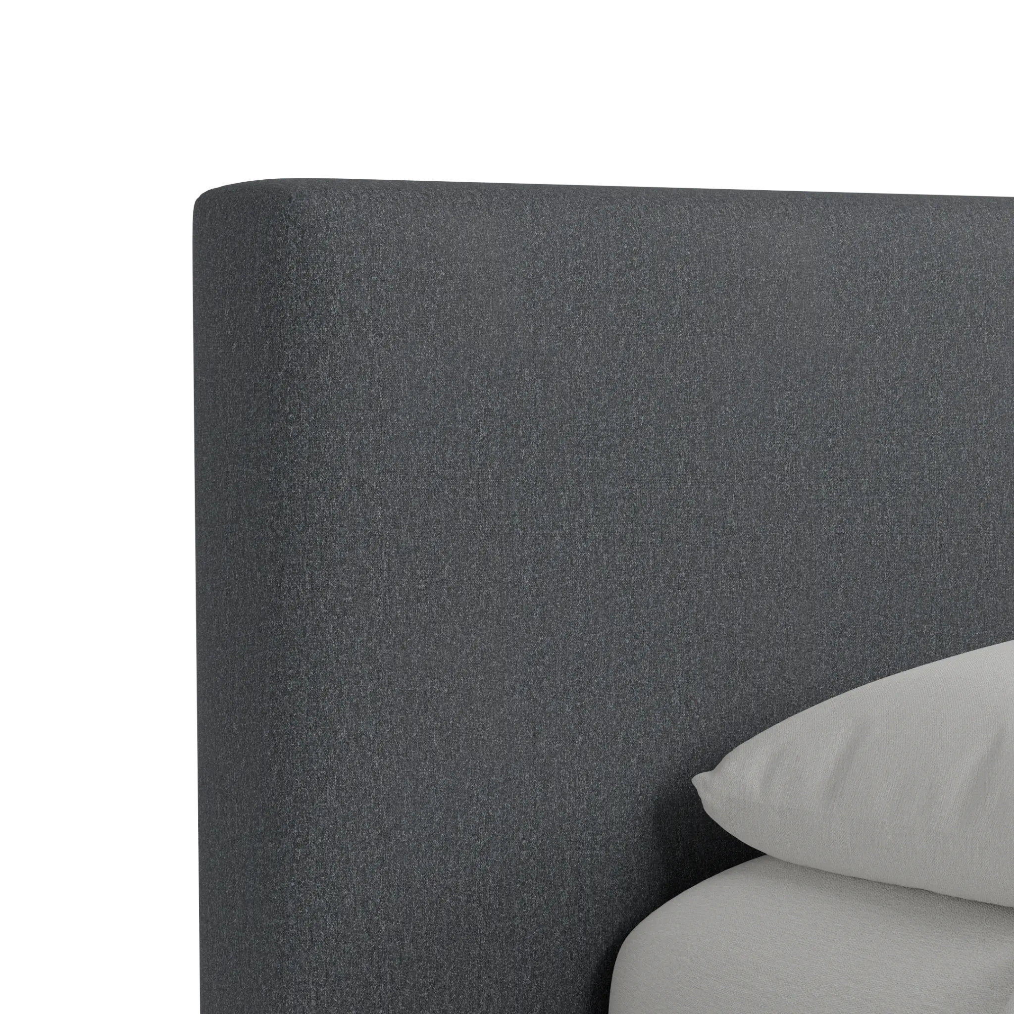 Grayton Delray Dark Gray 44" Upholstered Platform Bed Grayton Delray Dark Gray 44" Upholstered Platform Bed