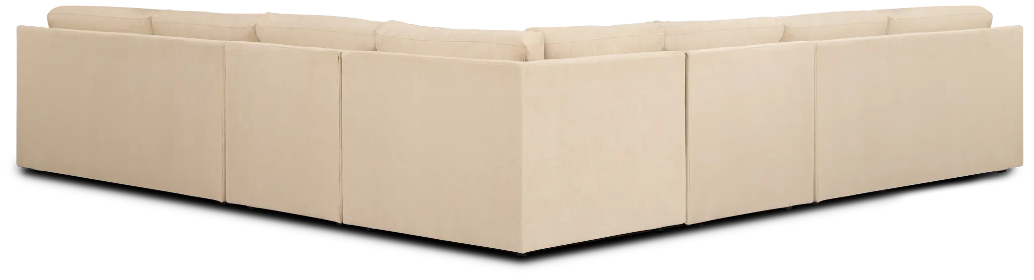 Hudson Beige Fabric Large Two-arm Sectional Hudson Beige Fabric Large Two-arm Sectional