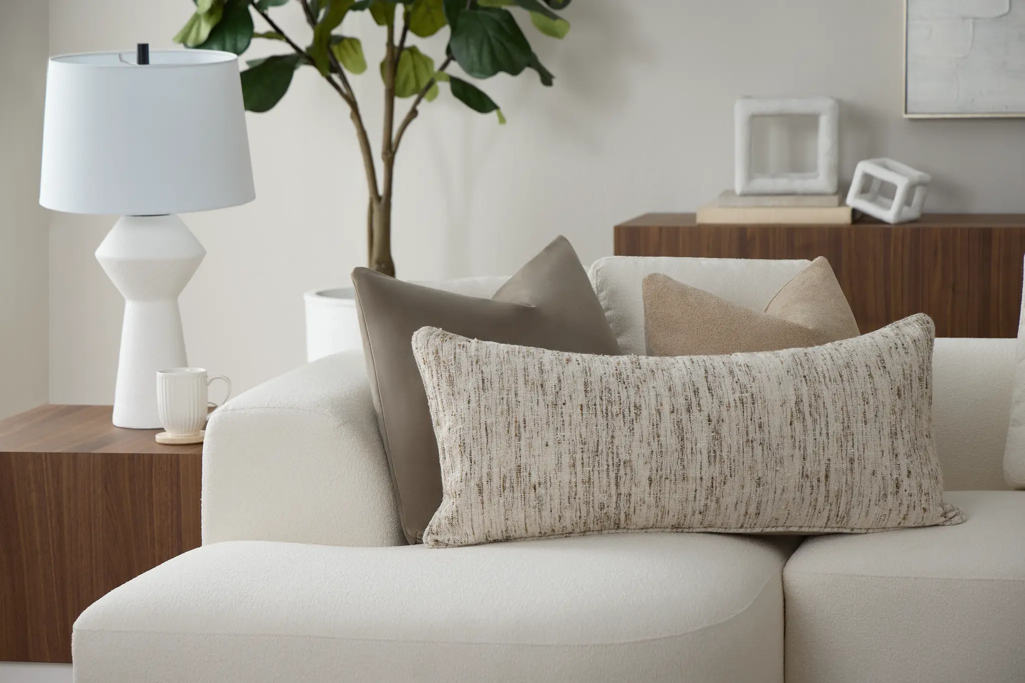 Lottie Beige Lumbar Accent Pillow Lottie Beige Lumbar Accent Pillow