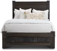Salt Lake Dark Tone Platform Bed