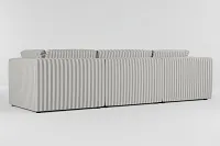 Destin Sea Lane Dark Gray Fabric 3-piece Modular Sofa