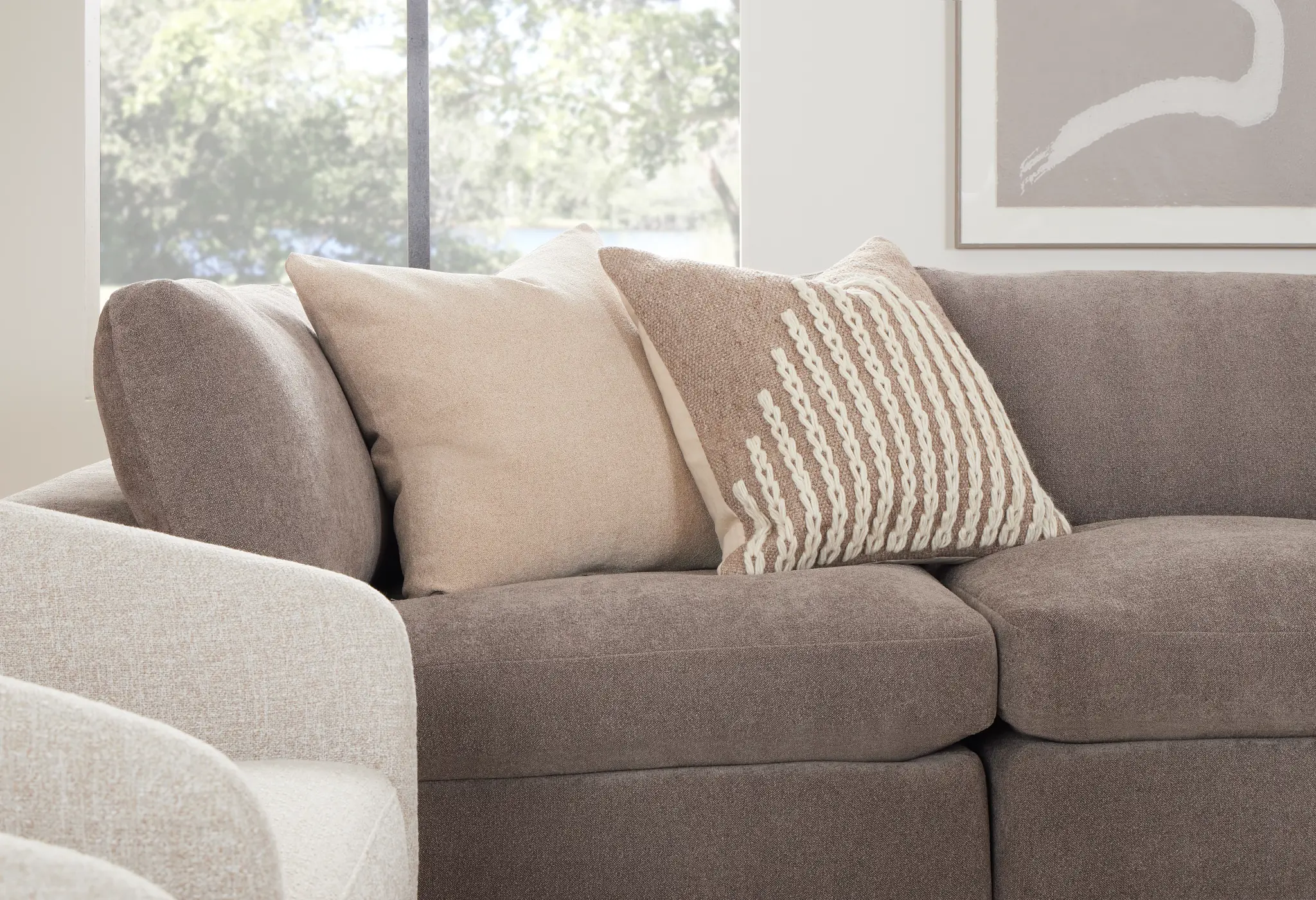 Destin Elite Brown Fabric 4-piece Modular Sectional Destin Elite Brown Fabric 4-piece Modular Sectional