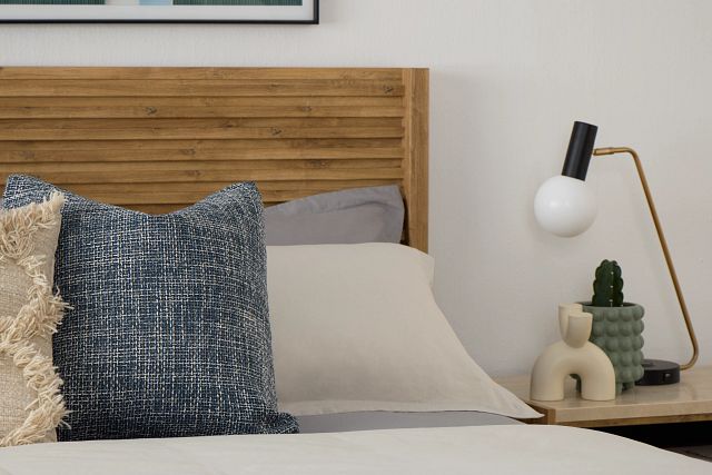 Perry Light Tone Panel Bed