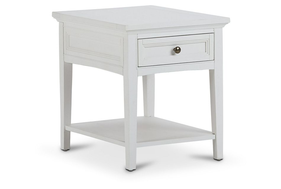 Heron Cove WHITE Rectangular End Table