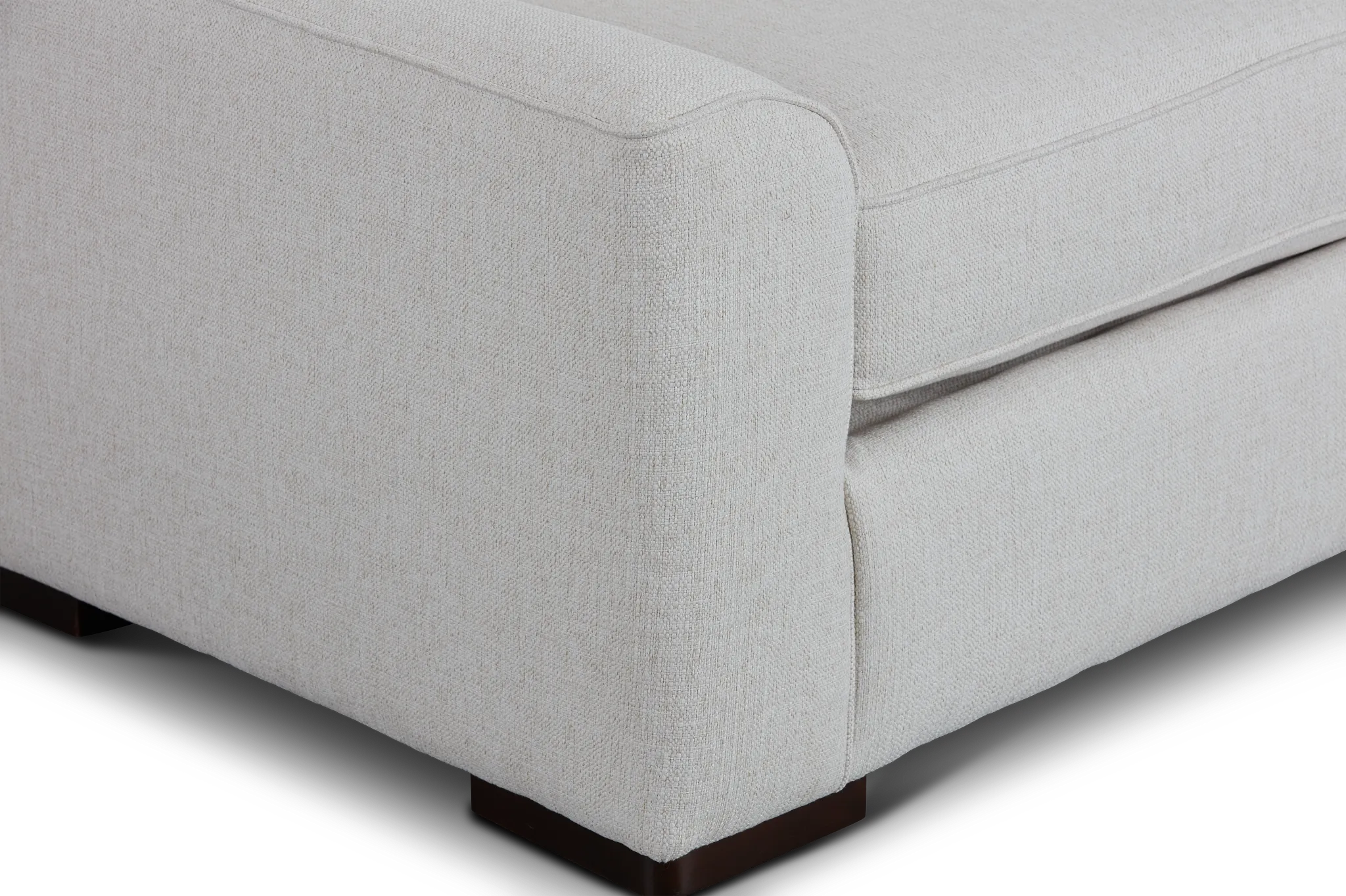 Austin White Fabric Memory Foam Sleeper
