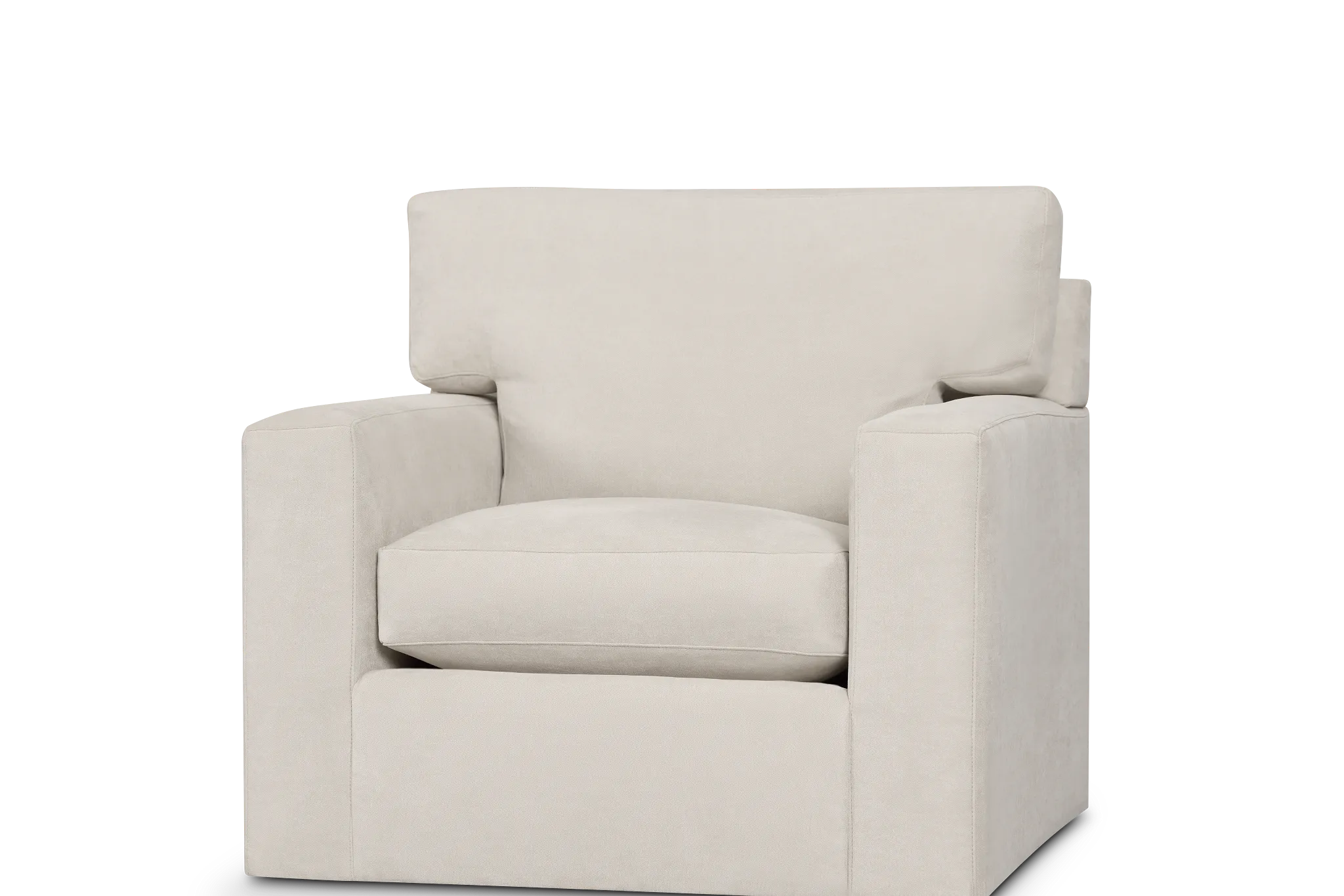 Hudson Gray Fabric Swivel Chair