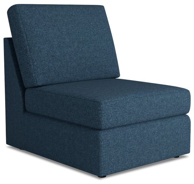 Citymod Blue Fabric Armless Chair