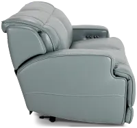 Reign Green Lthr/vinyl Power Reclining Sofa