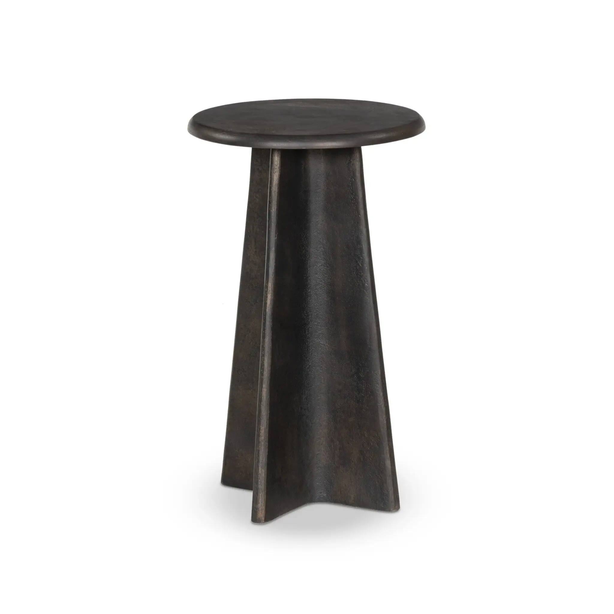 Remo Bronze Metal Round End Table Remo Bronze Metal Round End Table