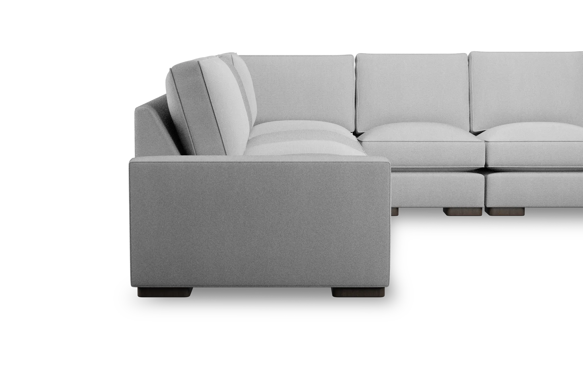 Edgewater Delray Light Gray Large Two-arm Sectional Edgewater Delray Light Gray Large Two-arm Sectional