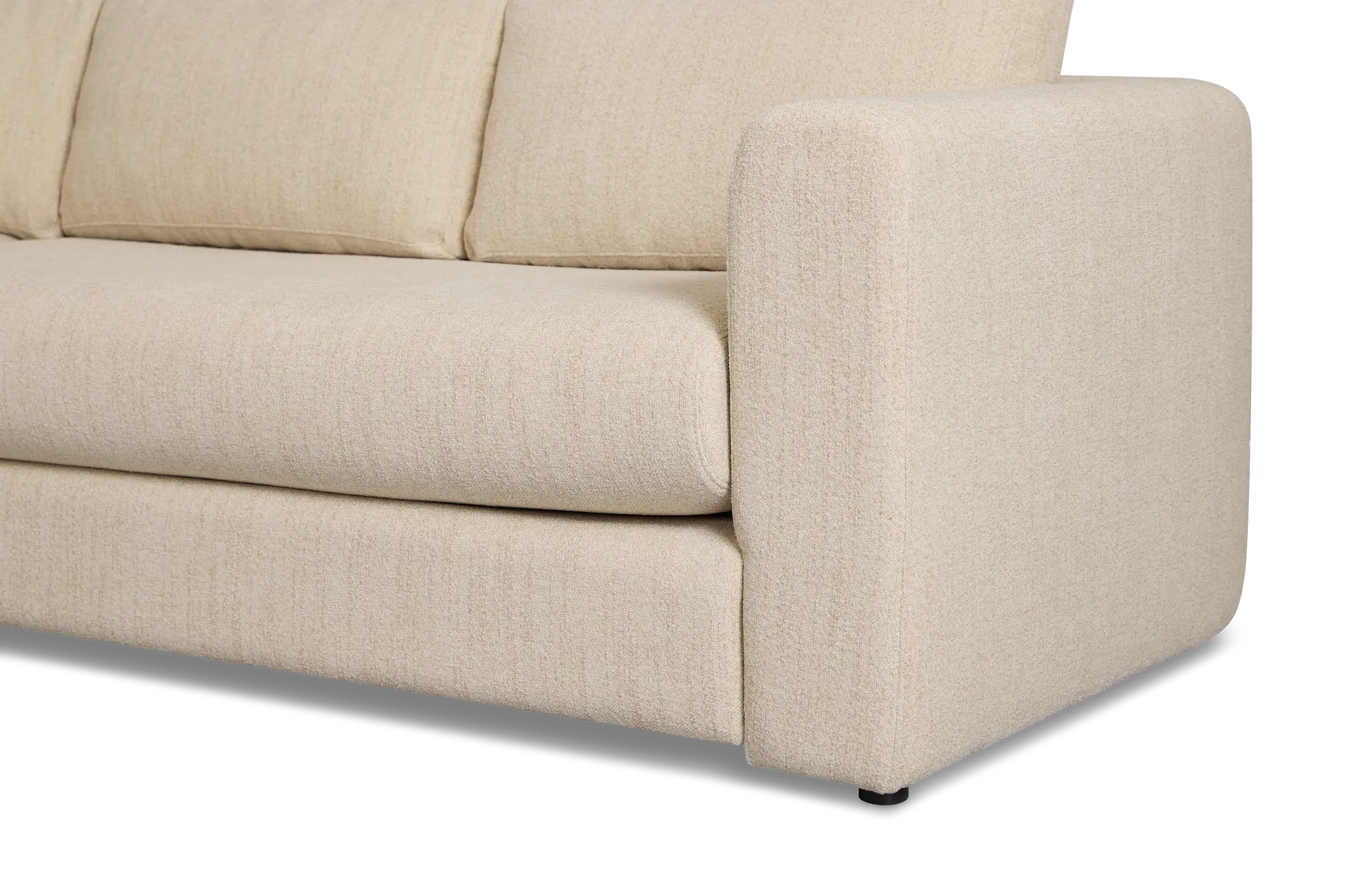 Alma Light Beige Fabric Small 2-arm Wedge Sectional Alma Light Beige Fabric Small 2-arm Wedge Sectional