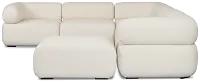 Celeste Light Beige Fabric 7-piece Chaise Sectional