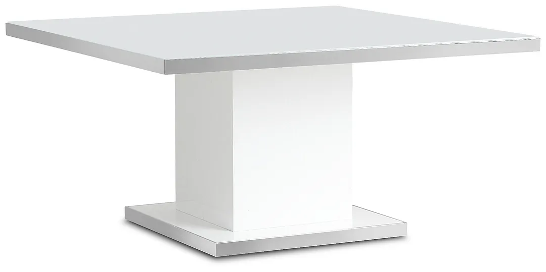 Miami White 59" Square Table