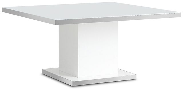 Miami White 59" Square Table (2)