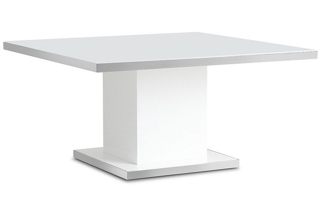 Miami White 59" Square Table