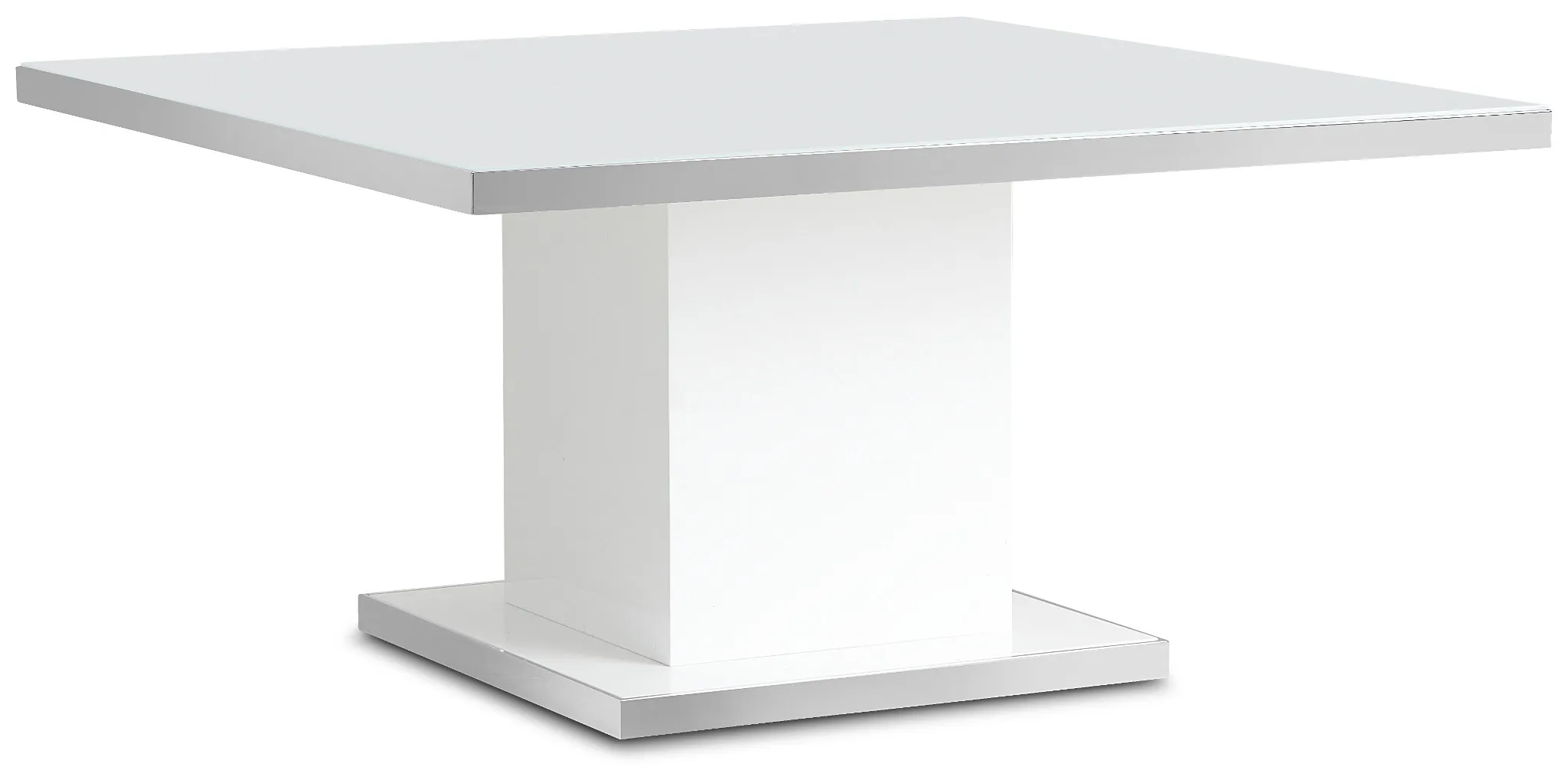 Miami White 59" Square Table